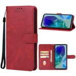 For Samsung Galaxy M55 Leather Phone Case(Red)