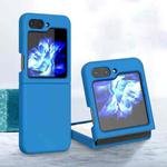 For Samsung Galaxy Z Flip5 Silicone Skin Feel Folding Phone Case(Navy Blue)