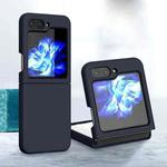 For Samsung Galaxy Z Flip5 Silicone Skin Feel Folding Phone Case(Midnight Blue)