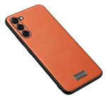 For Samsung Galaxy S24+ 5G SULADA Shockproof TPU + Handmade Leather Phone Case(Orange)