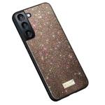 For Samsung Galaxy S25+ 5G SULADA Glittery TPU Hybrid Handmade Leather Phone Case(Colorful)