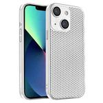 For iPhone 13 Honeycomb Radiating PC Phone Case(White)