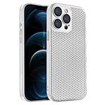 For iPhone 12 Pro Honeycomb Radiating PC Phone Case(White)
