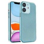 For iPhone 11 Honeycomb Radiating PC Phone Case(Sky Blue)