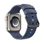 Tire Texture Silicone Watch Band For Apple Watch Series 4 44mm(Midnight Blue)