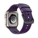 Tire Texture Silicone Watch Band For Apple Watch Series 10 46mm(Fruit Purple)