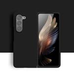 For Samsung Galaxy Z Fold5 Silicone Skin Feel Folding Phone Case(Black)