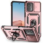 For Motorola Moto G 5G 2023 Sliding Camshield Holder Phone Case(Rose Gold)