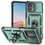For Motorola Moto G 5G 2023 Sliding Camshield Holder Phone Case(Dark Green)