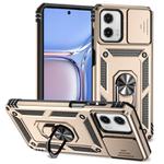 For Motorola Moto G Power 2023 Sliding Camshield Holder Phone Case(Gold)