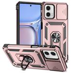 For Motorola Moto G Power 2023 Sliding Camshield Holder Phone Case(Rose Gold)