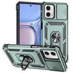 For Motorola Moto G Power 2023 Sliding Camshield Holder Phone Case(Dark Green)