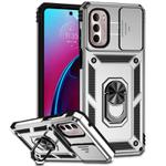 For Motorola Moto G Stylus 4G 2022 Sliding Camshield Holder Phone Case(Silver)