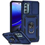 For Motorola Moto G Stylus 5G 2022 Sliding Camshield Holder Phone Case(Blue)