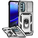 For Motorola Moto G Stylus 5G 2022 Sliding Camshield Holder Phone Case(Silver)