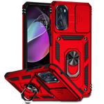 For Motorola Moto G 5G 2022 Sliding Camshield Holder Phone Case(Red)