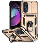 For Motorola Moto G 5G 2022 Sliding Camshield Holder Phone Case(Gold)