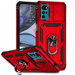 For Motorola Moto G22 2022 Sliding Camshield Holder Phone Case(Red)