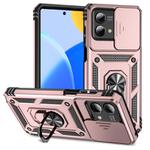For Motorola Moto G Stylus 5G 2023 Sliding Camshield Holder Phone Case(Rose Gold)