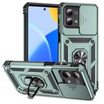 For Motorola Moto G Stylus 5G 2023 Sliding Camshield Holder Phone Case(Dark Green)