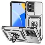 For Motorola Moto G Stylus 5G 2023 Sliding Camshield Holder Phone Case(Silver)