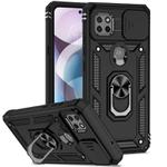 For Motorola One 5G Ace Sliding Camshield Holder Phone Case(Black)