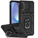 For Motorola Moto G50 Sliding Camshield Holder Phone Case(Black)