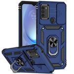 For Motorola Moto G50 Sliding Camshield Holder Phone Case(Blue)