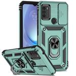 For Motorola Moto G50 Sliding Camshield Holder Phone Case(Dark Green)