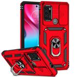For Motorola Moto G60s Sliding Camshield Holder Phone Case(Red)