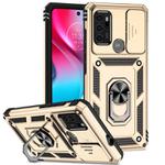 For Motorola Moto G60s Sliding Camshield Holder Phone Case(Gold)