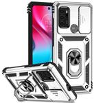 For Motorola Moto G60s Sliding Camshield Holder Phone Case(Silver)