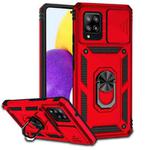 For Samsung Galaxy A42 5G Sliding Camshield Holder Phone Case(Red)