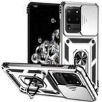 For Samsung Galaxy S20 Ultra Sliding Camshield Holder Phone Case(Silver)