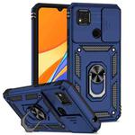 For Xiaomi Redmi 10A Sliding Camshield Holder Phone Case(Blue)