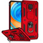 For Xiaomi Redmi Note 9 Pro Sliding Camshield Holder Phone Case(Red)