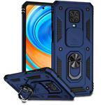 For Xiaomi Redmi Note 9 Pro Sliding Camshield Holder Phone Case(Blue)