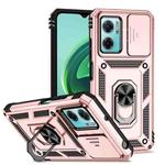 For Xiaomi Redmi Note 11E Sliding Camshield Holder Phone Case(Rose Gold)