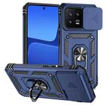 For Xiaomi 13 Sliding Camshield Holder Phone Case(Blue)