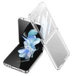 For Samsung Galaxy Z Flip5 Ultra-thin Plating Clear PC All Inclusive Phone Case(Transparent)