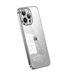 For iPhone 14 Pro SULADA Electroplated Transparent Glittery TPU Phone Case(Silver)