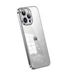 For iPhone 15 Pro SULADA Electroplated Transparent Glittery TPU Phone Case(Silver)