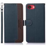 For iPhone SE 2024 KHAZNEH Litchi Texture Leather RFID Phone Case(Blue)