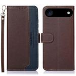 For iPhone 17 Air KHAZNEH Litchi Texture Leather RFID Phone Case(Brown)