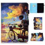 For Amazon Fire Max 11 2023 Colored Drawing Smart Leather Tablet Case(Bike Boy)