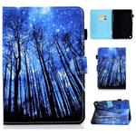 For Amazon Fire Max 11 2023 Colored Drawing Smart Leather Tablet Case(Forest)