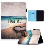 For Amazon Fire Max 11 2023 Colored Drawing Smart Leather Tablet Case(Love)