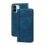 For Xiaomi Redmi A1/A2 Frosted Business Magnetic Horizontal Flip PU Phone Case(Blue)