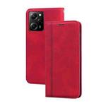 For Xiaomi Redmi Note 12 Pro Speed/Poco X5 Pro 5G Frosted Business Magnetic Horizontal Flip PU Phone Case(Red)
