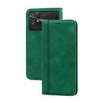 For Xiaomi Poco C40 Frosted Business Magnetic Horizontal Flip PU Phone Case(Green)